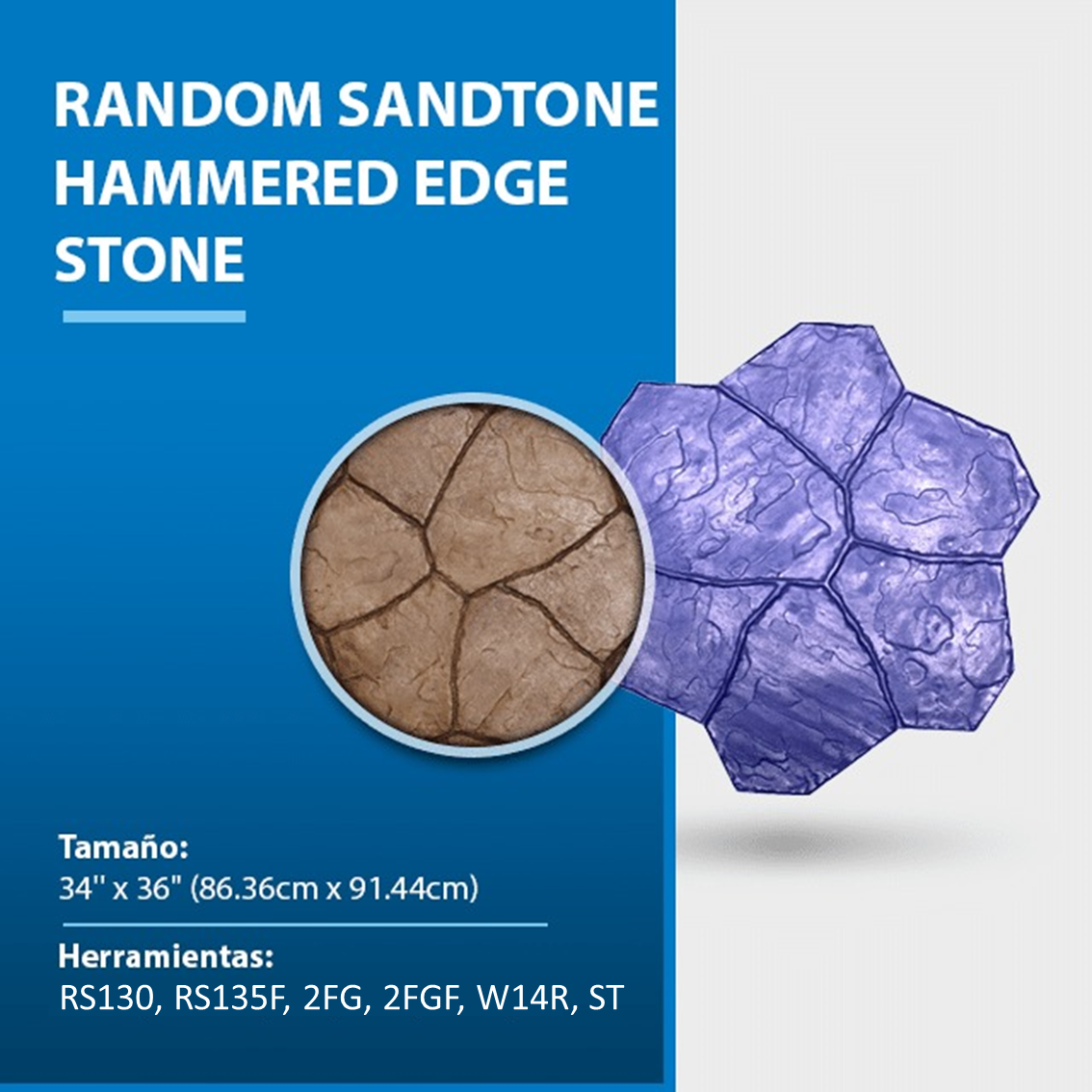 MOLDE RANDOM SANDTONE HAMMERED EDGE STONE